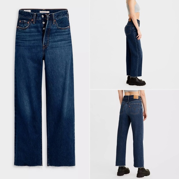 Levi's Denim - Levi’s Ribcage Straight Ankle Women’s Jeans with Raw Hem Size 31